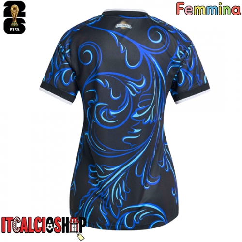 Argentina Seconda Maglia Femmina Mondiali 2026 Manica Corta